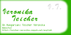 veronika teicher business card